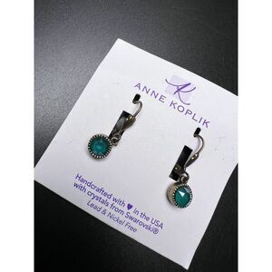 Anne Koplik Swarovski Drop Earrings